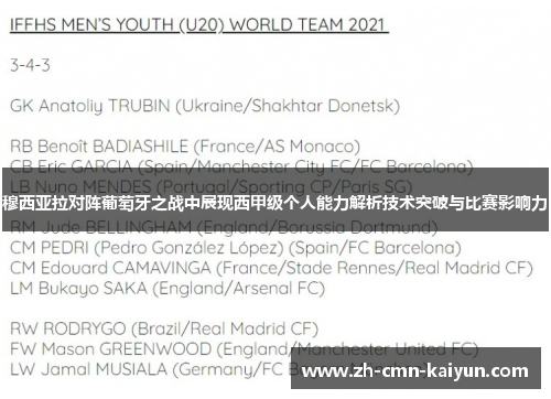 穆西亚拉对阵葡萄牙之战中展现西甲级个人能力解析技术突破与比赛影响力 穆西亚拉对阵葡萄牙之战中展现西甲级个人能力解析技术突破与比赛影响力